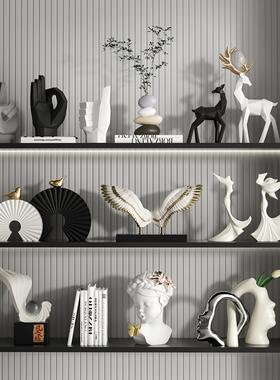 优选抽象人物艺术摆件高级感新家客厅酒柜办公室书房软装饰工艺品