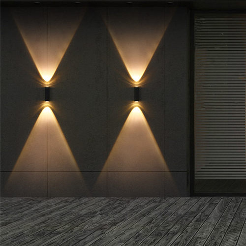 优选户外防水一束光壁灯双头聚光庭院花园过道走廊外墙楼梯上下照