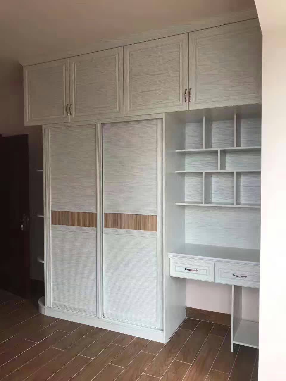 全铝合金整体衣柜定制 全铝衣柜欧式简约推拉门全屋定制 全铝家具