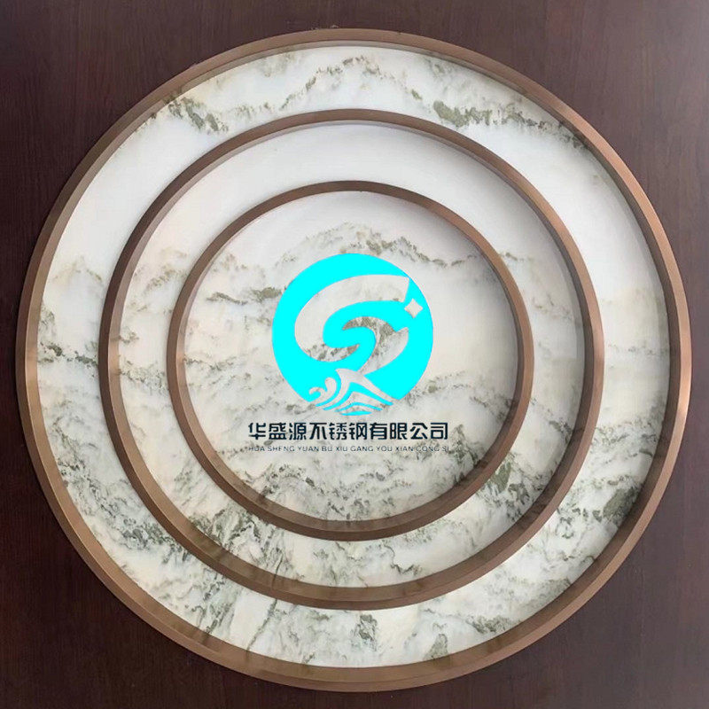 不锈钢弧形吊顶 半圆形装饰条拱形门套 背景u型圆形扣条 定制拉弯