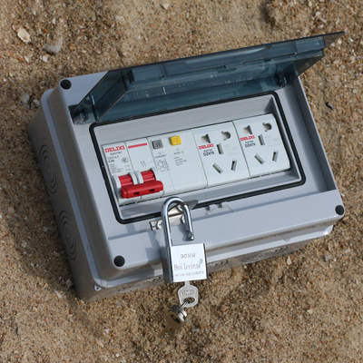 充电桩配电箱带锁空气开关保护盒防水盒空开盒子带漏电保护开关盒