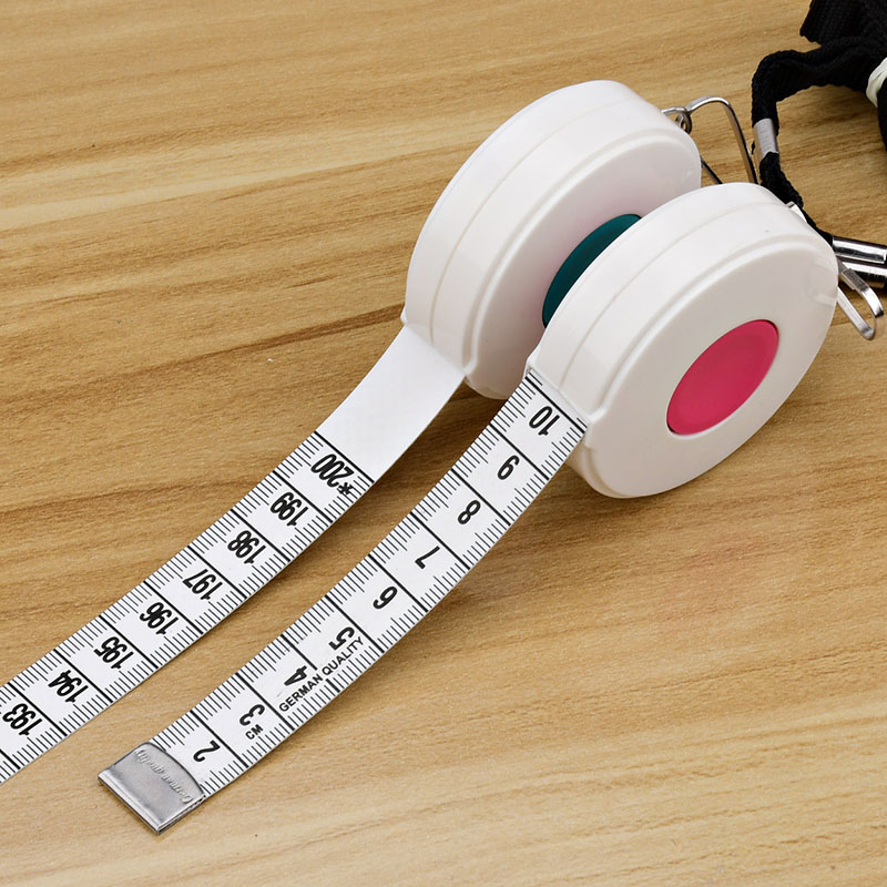 自动伸缩2米英寸尺子卷尺量衣软尺皮尺量三围身高裁缝尺