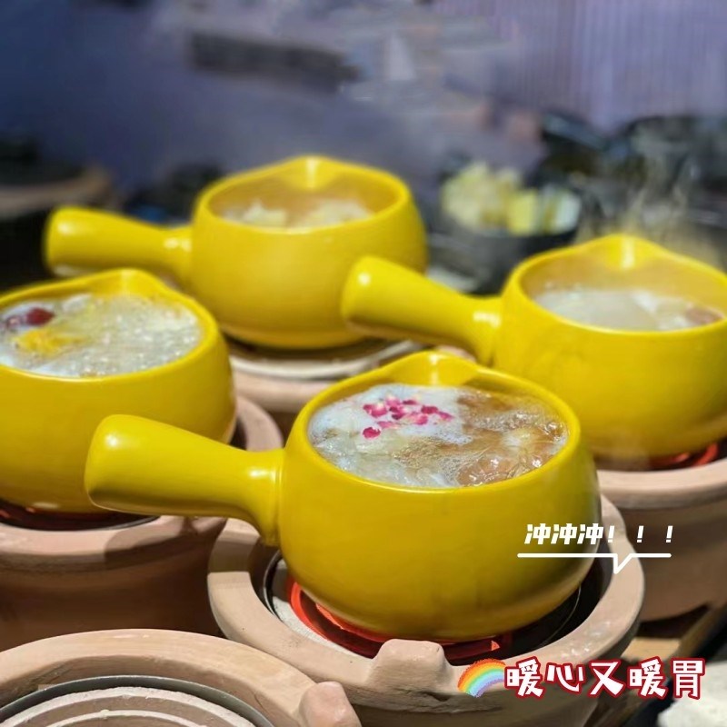 烤梨罐罐摆摊网红围炉冰糖雪梨锅陶瓷锅迷你砂锅可明火碳火炖锅