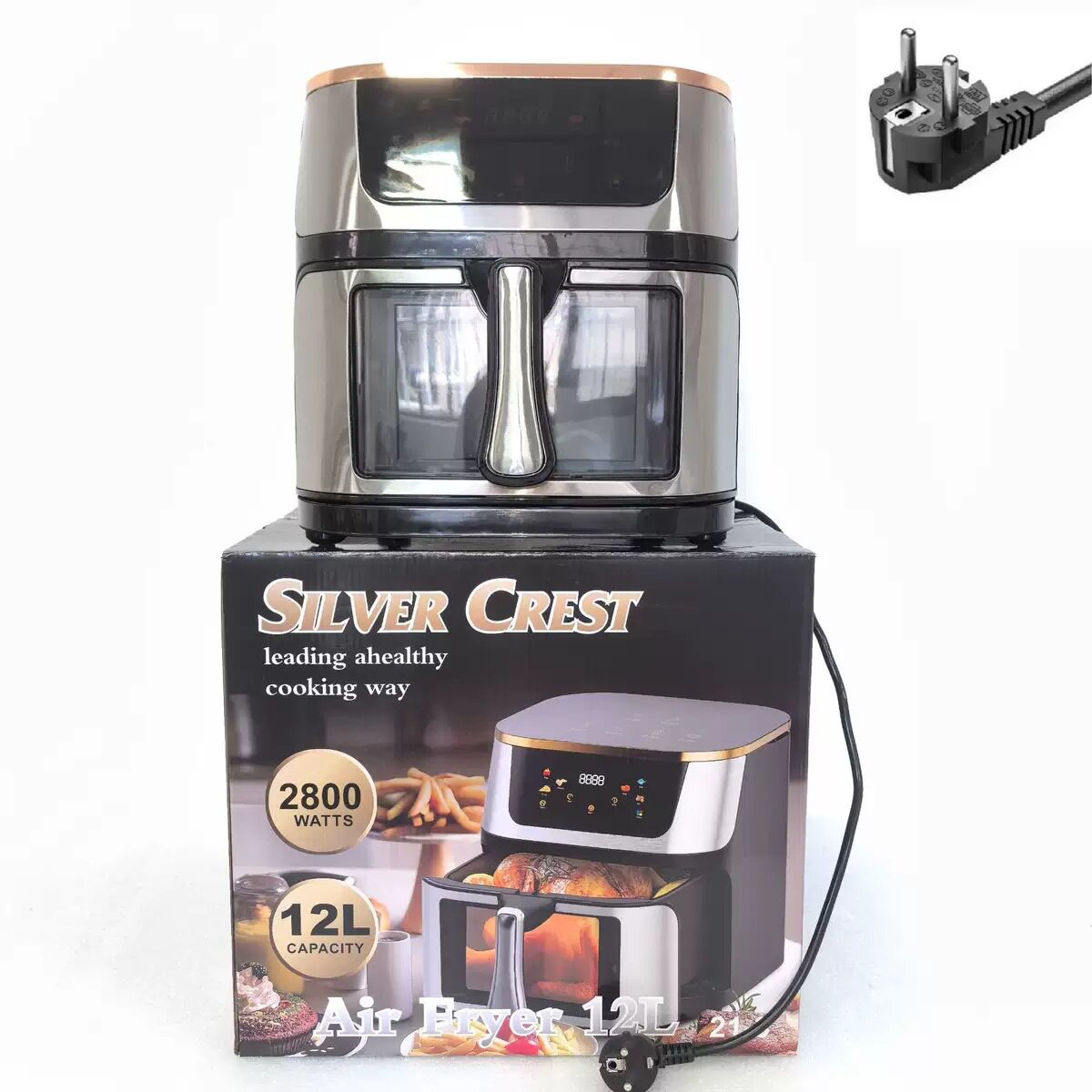 12L Air fryer 多功能智能触屏烤箱大容量空气炸锅电炸锅薯条机