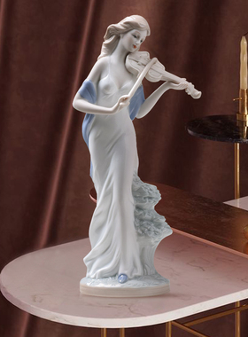 优选欧式酒柜电视柜装饰品工艺品家居饰品小摆设陶瓷雕塑摆件西洋