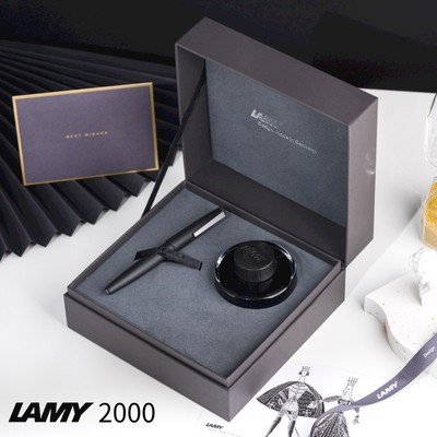 优选凌美2000高档14k金钢笔德国lamy林美礼盒套装杜康全钢玻璃纤