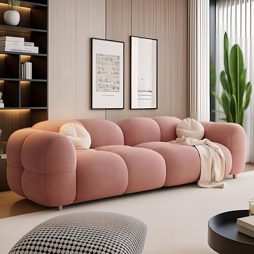 优选2024年新款意式极简豆腐块沙发大小户型客厅接待布艺模块组合