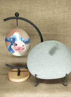 优选彩绘石头绘画石创意鹅卵石儿童卡通创意绘画鹅卵石diy画画扁