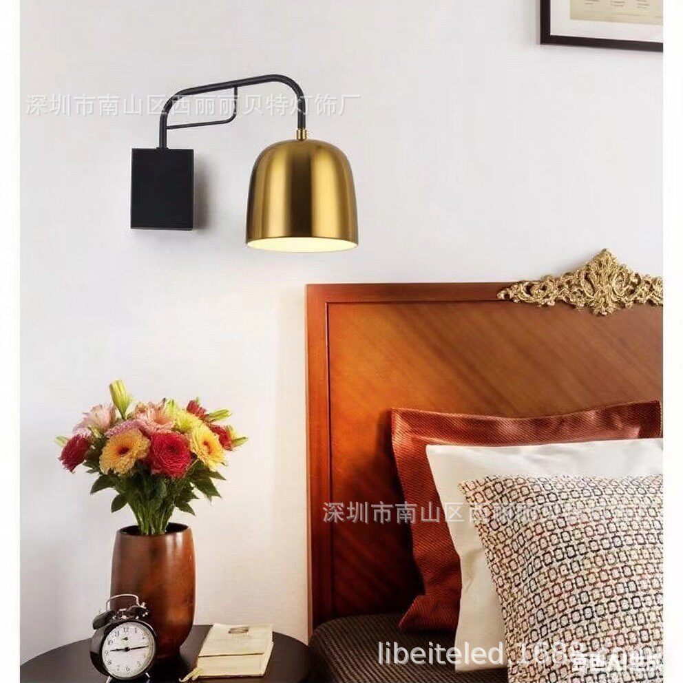 连锁酒店床头壁灯创意简约现代客房卧室书桌LED台灯工厂直供