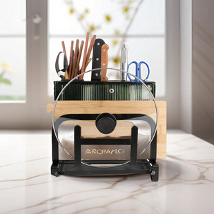 厨房置物架优质钢刀出发个架多功能置物架台式免打孔厨房台面家用