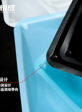 悦成塑料称量皿方形称量盘 黑色 蓝色透明白色大中小号塑料称量盘