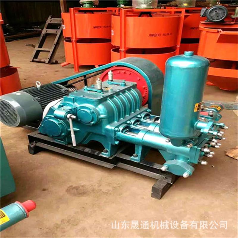BW250注浆泵矿用隧道桥梁砂浆注浆机卧式三缸往复式活塞泵