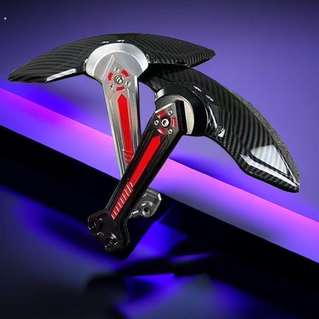 九号平叉挡泥板E200P/E125/雷神/全顺赛道平叉直上改装后盾挡水板