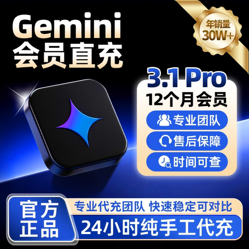 Geminipro3.1会员代订阅