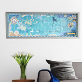 精选1000片丝绸之路拼图专用框 塑料实木细长 简约现代 30挂墙