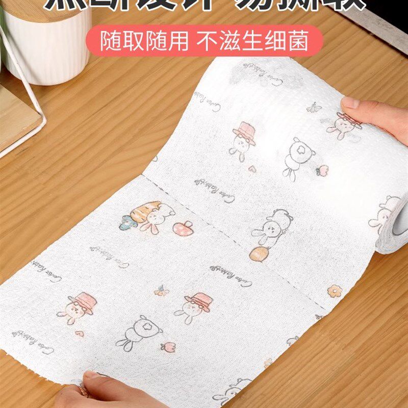 厨房纸爬宠多功能可水洗防油懒人抹布重复用干湿两用食物专用擦油