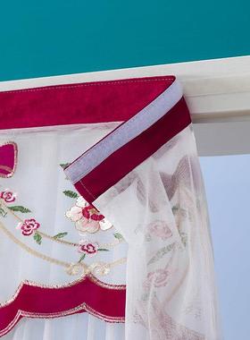 欧式唯美窗帘窗纱帘门帘田园半ML010010挂帘帘蕾丝挂帘卧室帘厨房