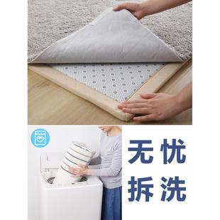 灰色房间飘窗毛毛地毯卧室床边儿童爬行垫防摔加厚定制可拆洗机洗