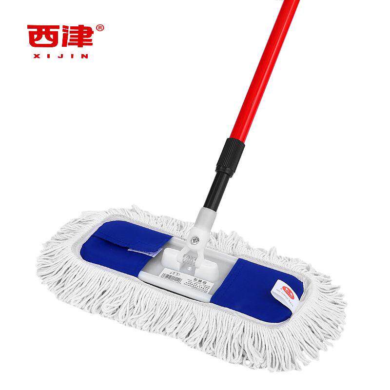 西镇403棉线拖把实木地板旋转拖把推尘家用地板拖把特惠价