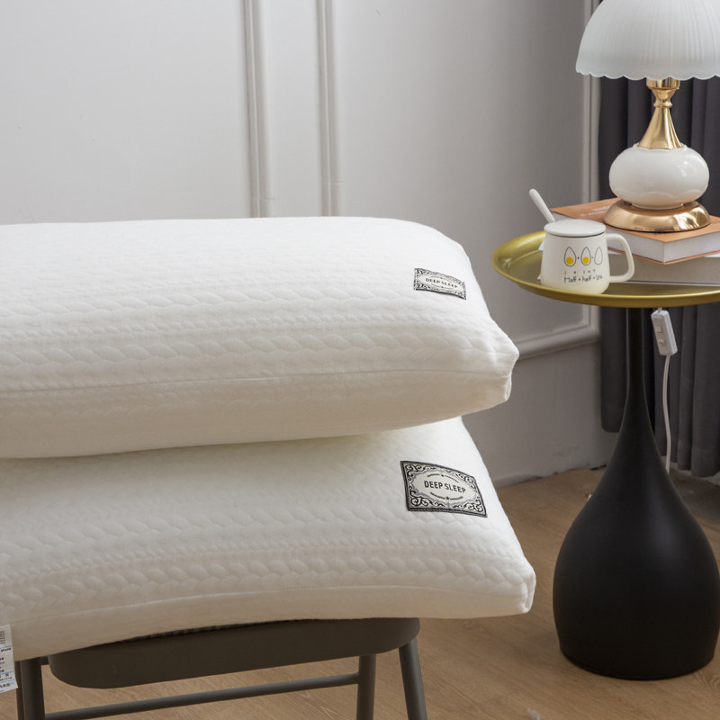 精选高枕硬枕头不塌陷不变形家用枕芯一对单双人针织棉枕护颈椎助