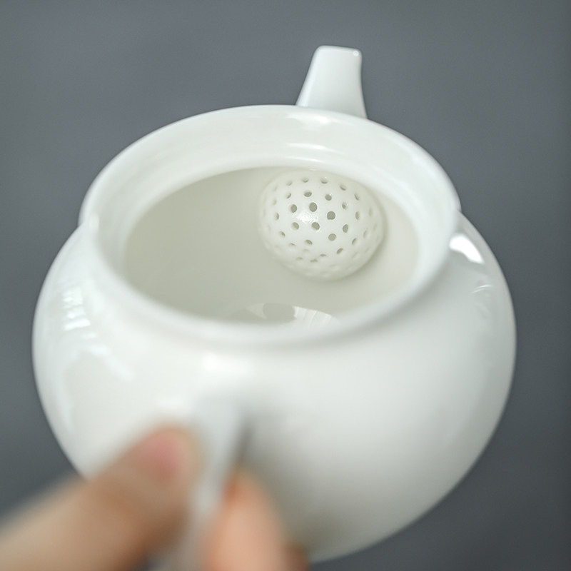 精选陶瓷过滤茶壶小号白瓷泡茶器带网隔内胆功夫茶具单壶家用杯子,餐饮具,茶壶,淘宝优惠券,粉丝福利购,淘宝优惠卷