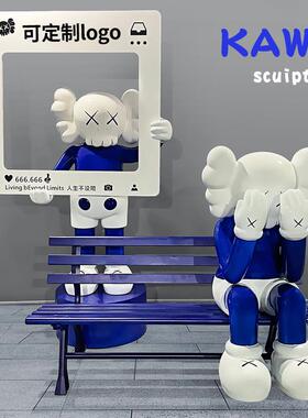 芝麻街雕塑大型摆件商场网红拍照打卡奶茶店铺门口美陈装饰品