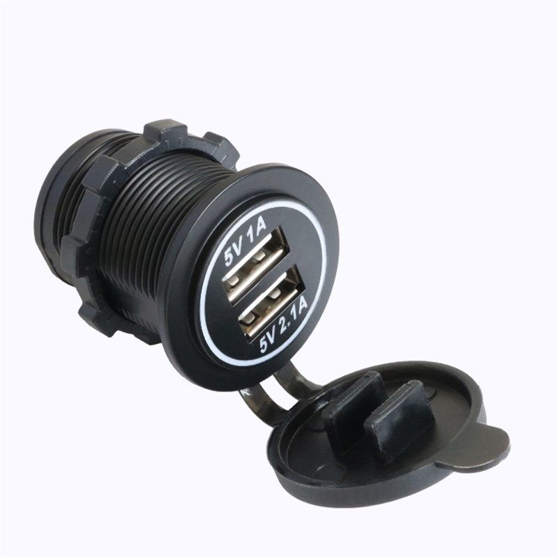 精选12V24V48v转5V电动车大货车三轮车配件改装手机充电器9-90V通