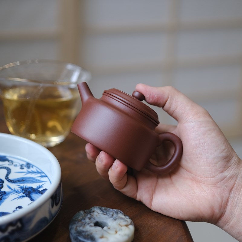 小谦山房紫泥大亨德钟紫砂壶宜兴黄龙山原矿泡茶壶功夫茶具家用壶
