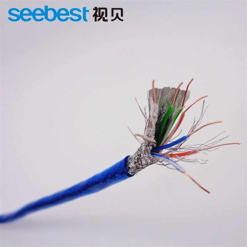 视贝千兆网络线超六类超五类带屏蔽工程路由器电脑猫100/305m网线