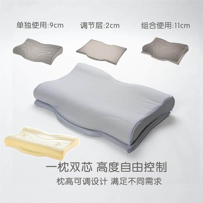 赛诺枕头慢回弹记忆棉枕芯护颈椎助睡眠保健枕4d净享功能枕PP520