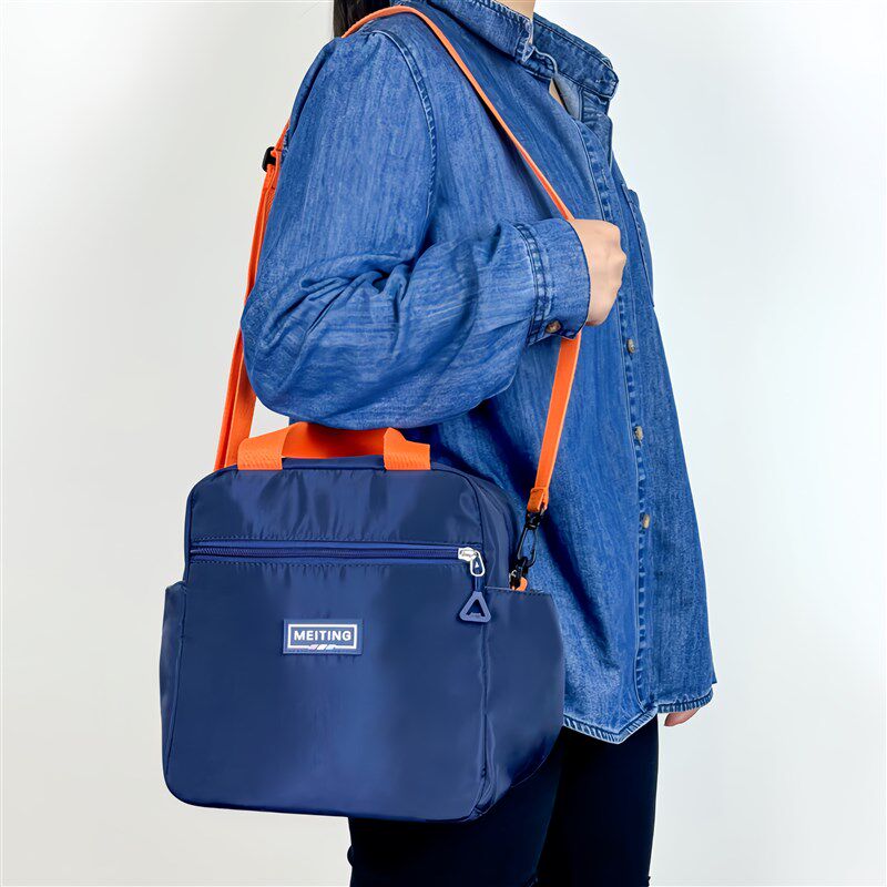 大容量饭盒包上班通勤手提保温饭盒袋学生便当包外出妈咪包可肩背