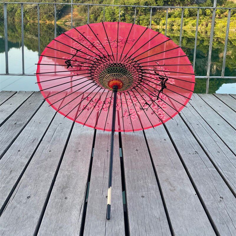浮云堂工艺伞真丝手绘伞满穿油纸伞拍照礼品收藏舞蹈道具伞包邮