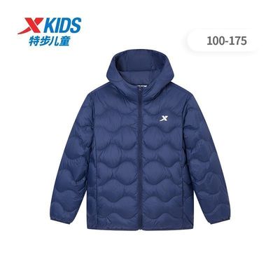 【断码清仓】特步儿童秋冬款中大童百搭休闲轻薄羽绒服轻便保暖