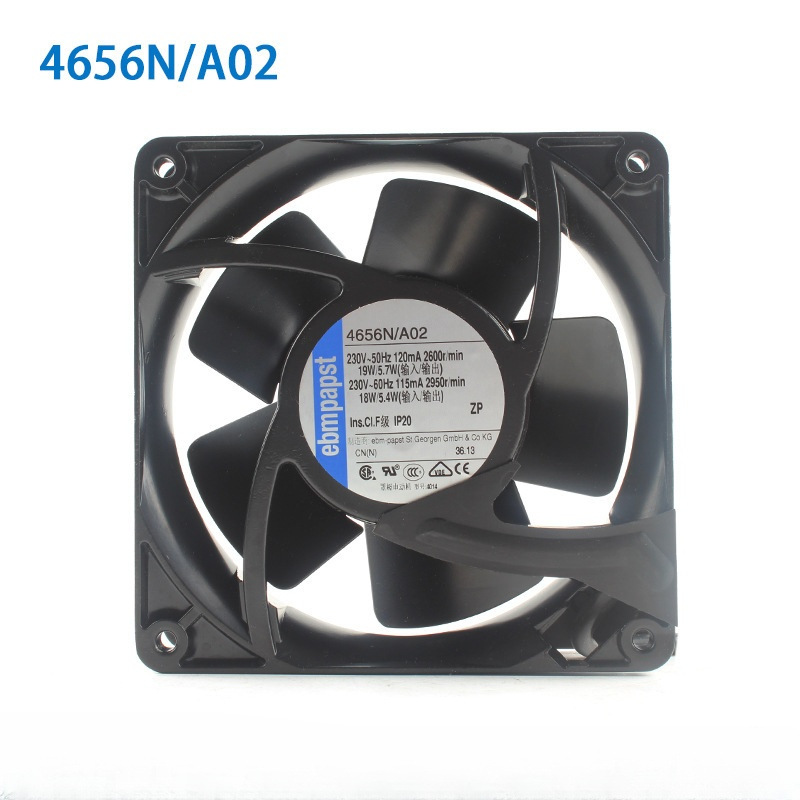 德国原装4656N/A02 230V12038机柜控制柜变频器全金属散热风扇