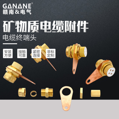 YTTW矿物质绝缘电缆终端头 BTTYZ柔性铜护套防火电缆终端接地卡头