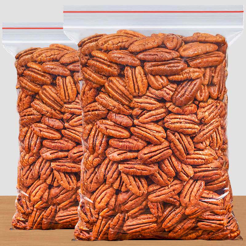 碧根果仁500g整仁大碎仁奶油味新货山核桃仁长寿果肉干果零食坚果