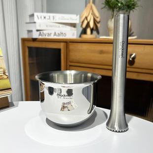10不锈钢捣蒜器加厚捣碎罐擂钵家用研磨器药盅舂钵蒜泥