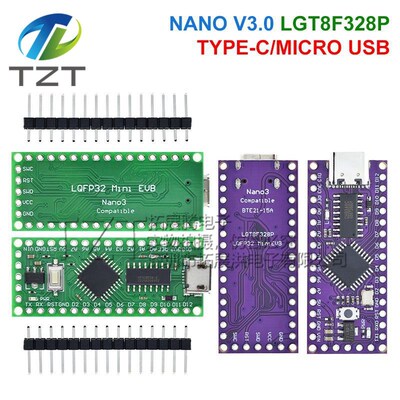 LGT8F328P-LQFP32 MiniEVB TYPE-C带晶振版 CH9340C驱动【厂家】