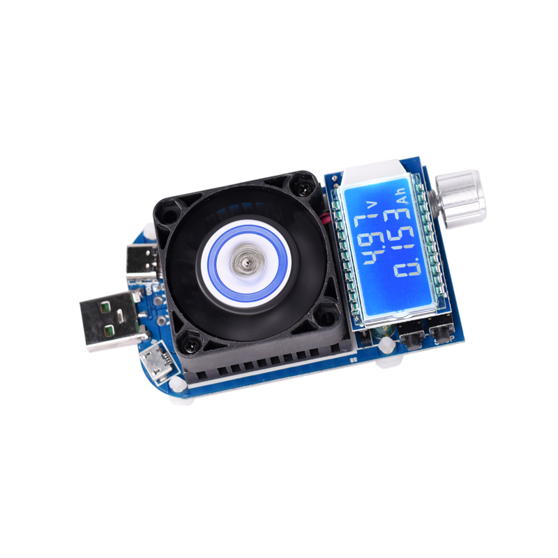 可调电子负载电阻 usb假负载qc3.0诱骗器 快充充电器充电宝测试仪