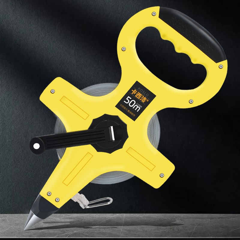 大卷尺50米30m软尺钢尺100米长皮尺米尺钢卷尺建筑工程测量手提尺