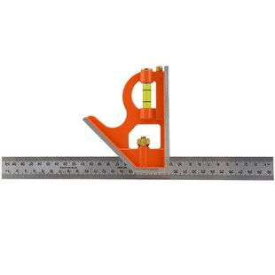 钢盾活动角尺90度木工组合角度尺不锈钢多功能水平直角尺测量工具