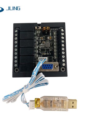 JLing直销国产plc FX1N-14MR可编程控制器继电器延时模块大量现货