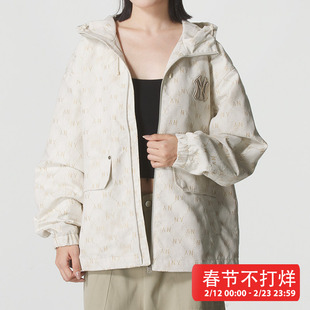 MLB外套男女装2025冬季运动服梭织休闲上衣夹克3AWJM0554