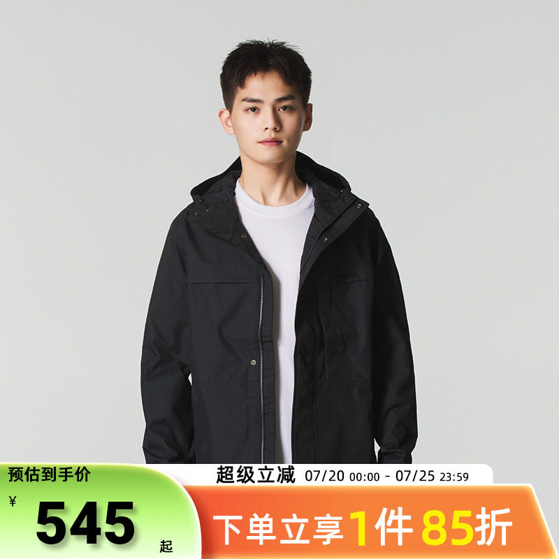 添柏岚男装外套秋款户外徒步登山服防风防水工装硬壳夹克A695W