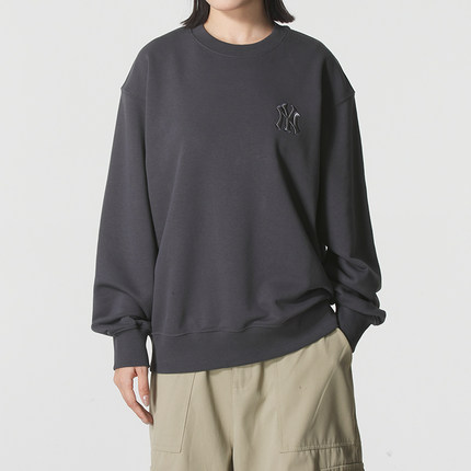 MLB正品男装女装圆领卫衣冬季新款中性运动服休闲套头衫3AMTM0854