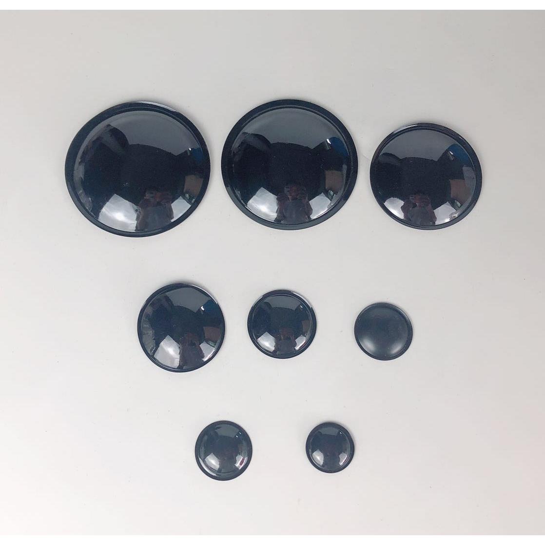 喇叭黑色亮帽防尘帽20/22/24/2730/33/35/40/45/50/54/64/80mm