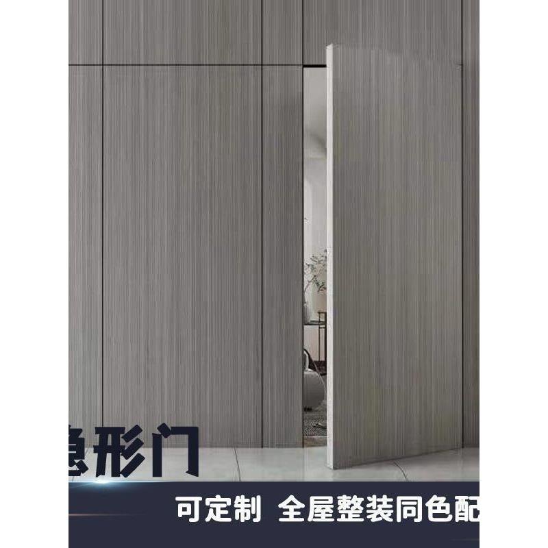 隐形门背景墙客厅一体刷涂料暗门室内门卧室隐形门极简无框定制门