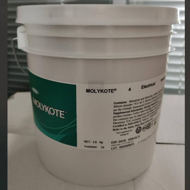 原装摩力克MOLYKOTE 4 Compound 火花塞电绝缘硅脂胶膏DC4 3.6KG