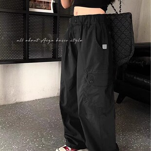 女童休闲裤工装裤冬装长裤新款2024秋冬加绒加厚儿童洋气时髦裤子