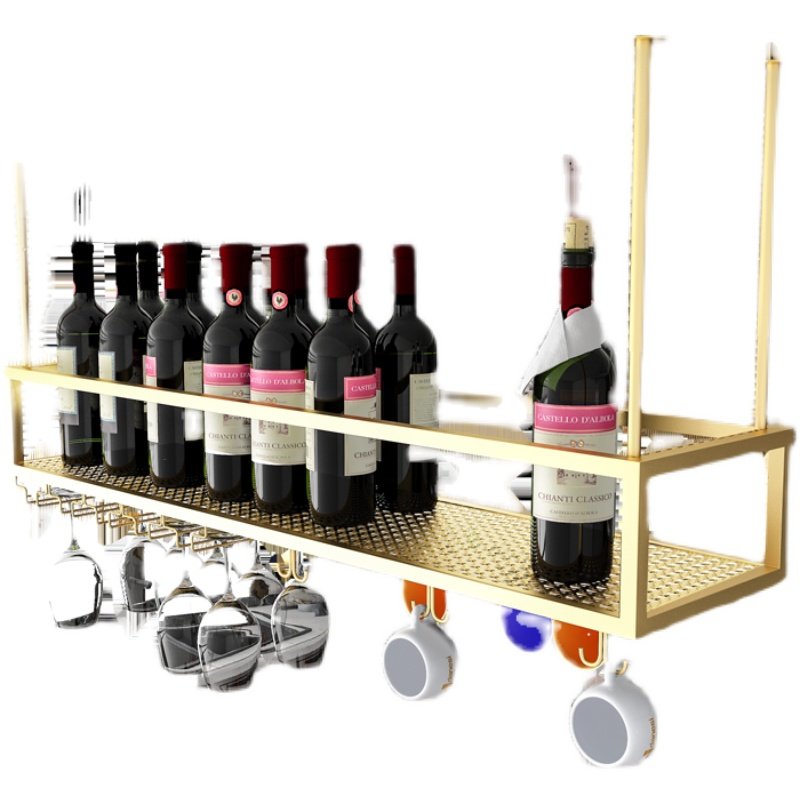 镂空高脚杯红酒杯架倒挂家用装饰悬挂欧式创意酒吧架子红酒杯挂架